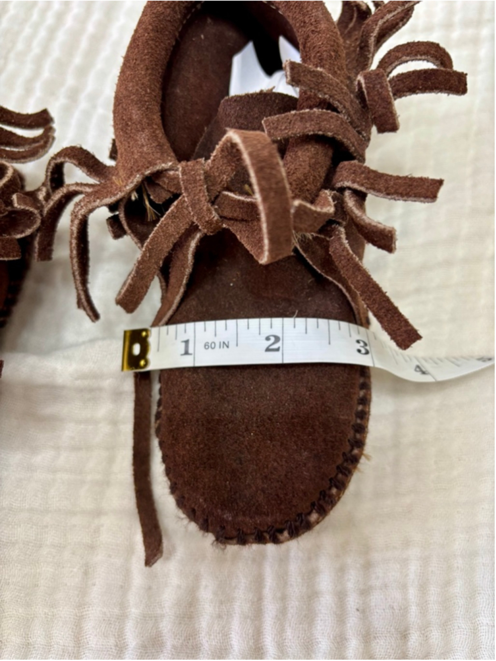 Baby Unbranded Brown Moccasins suede Leather - Picture 8 of 9
